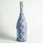 Bottle Wrap Grandmillenial Blue Floral - Prosecco Collection