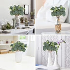 Artificial Eucalyptus Leaf Stems with White Seeds (Round)