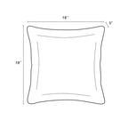 2 Pack Outdoor Throw Pillows, Waterproof & Fade-Resistant Patio Cushions (18x18)