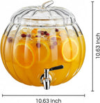 Glass Pumpkin Drink Dispenser 2 Gallon | Fall, Halloween & Thanksgiving Party