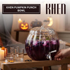 Glass Pumpkin Drink Dispenser 2 Gallon | Fall, Halloween & Thanksgiving Party