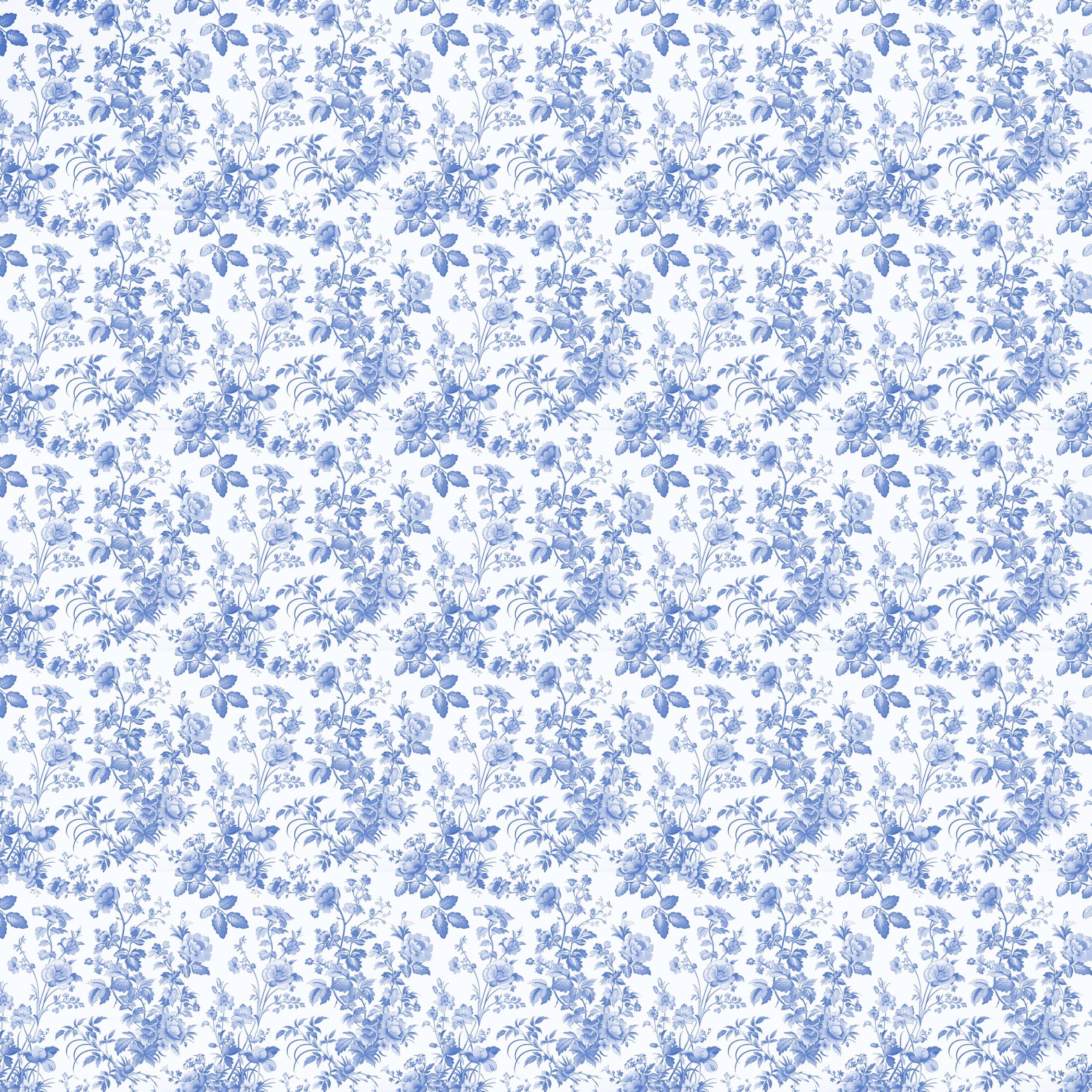 Bottle Wrap Grandmillenial Blue Floral - Prosecco Collection