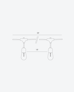 Glow Solar Hanging String Lights