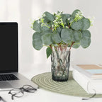 Artificial Eucalyptus Leaf Stems with White Seeds (Round)